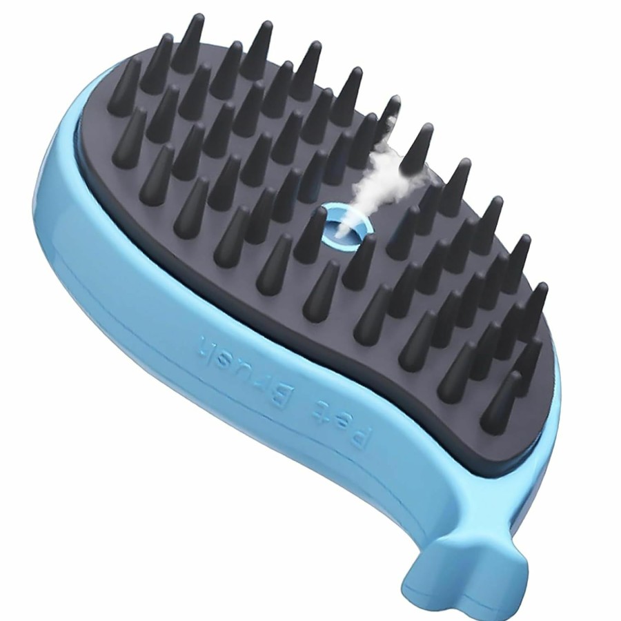 Cat FILBA | Steamy Cat Brush, Cat Steam Brush For Shedding, Pet Tangled&Matted Hair Removal, Cat Cleaning Brush Comb With Steam, Steaming Cat Brush Massager, Pet Steam Brush For Dog And Cat