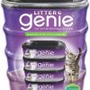 Cat Litter Genie | Litter Genie Refill Bags (4-Pack) | Multi-Layers Of Odor-Barrier Technology | 1 Square Refill Cartridge Lasts Up To 2 Months Per Cat