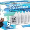 Fish & Aquatic Koller Products | Koller Products Replacement Filter Cartridges - Xs, 6 Count (Pack Of 1), White