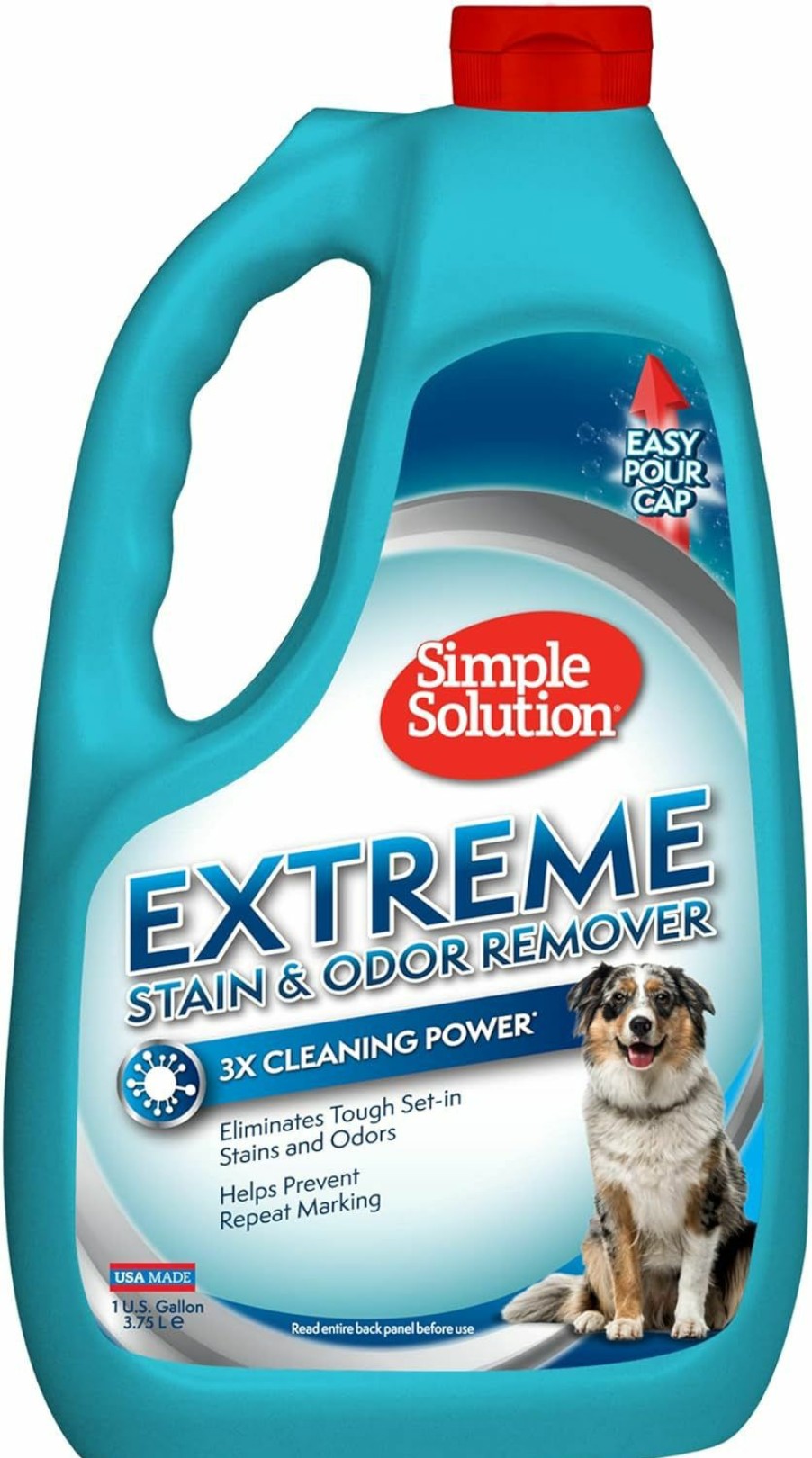 Cat Simple Solution | Simple Solution Extreme Pet Stain And Odor Remover, Enzymatic Cleaner With 3X Pro-Bacteria Cleaning Power, 32 Ounces