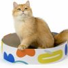 Cat Conlun | Conlun Cat Scratcher Cardboard,2 In 1 Oval Cat Scratch Pad Bowl Nest For Indoor Cats Grinding Claw,Round Cat Scratching Board Corrugated Lounge Cat Beds&Furniture Protector For Couch & Carpets & Sofas