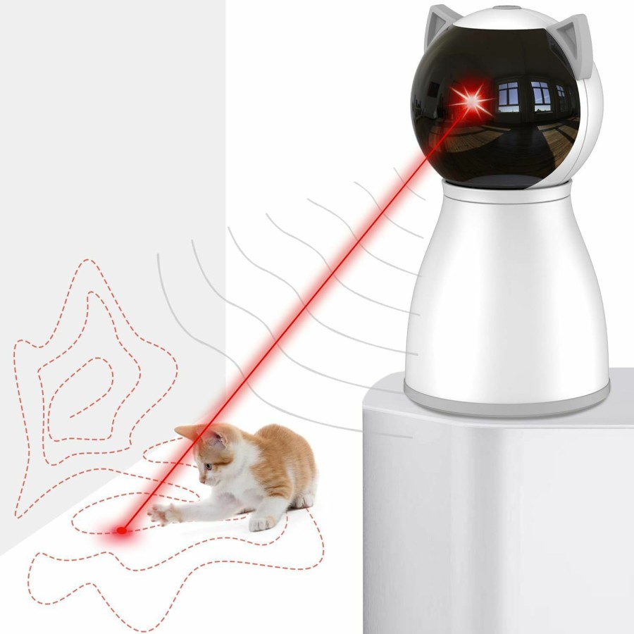 Cat YVE LIFE | Yve Life Laser Cat Toys For Indoor Cats,The 4Th Generation Real Random Trajectory Motion Activated Rechargeable Automatic Cat Laser Toy,Interactive Cat Toys For Bored Indoor Adult Cats/Kittens/Dogs