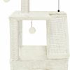 Cat WANG XIN | Xin Three Layer Cat Tree With Cat Condo And Two Hammocks,Grey