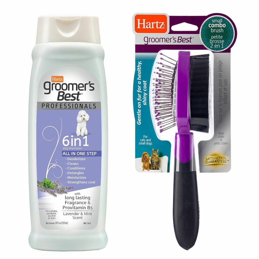 Cat Hartz | Groomer'S Best Small Combo Brush For Cats And Small Dogs