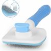 Cat N/C | Atlamia Self Cleaning Slicker Brush,Dog Brush & Cat Brush With Massage Particles,Removes Loose Hair & Tangles,Skin Friendly & Promote Circulation-Blue