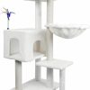 Cat AIWIKIDE | Aiwikide 002G Cat Tree Has Scratching Toy With A Ball Activity Centre Cat Tower Furniture Jute-Covered Scratching Posts Grey …