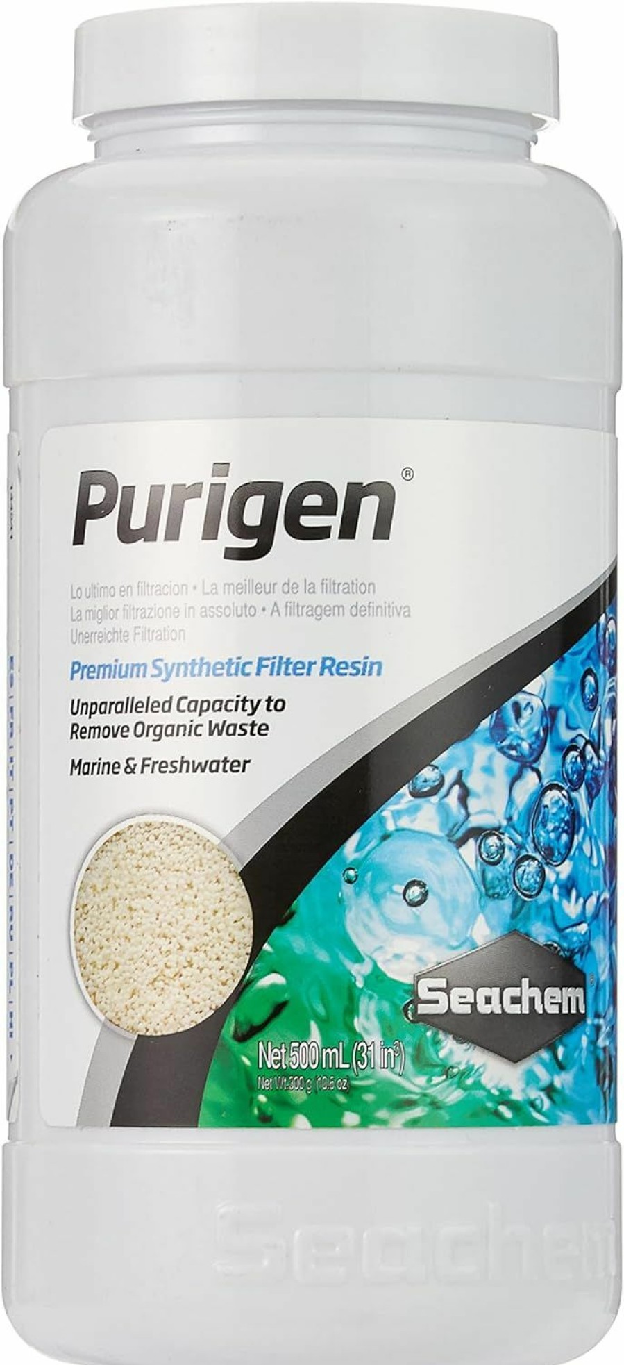 Fish & Aquatic Seachem | Seachem Indoor Purigen Organic Filtration Resin - Fresh And Saltwater 100 Ml