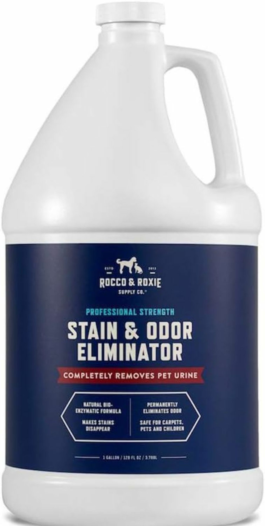 Cat Rocco & Roxie Supply Co. | Rocco & Roxie Supply Co. Stain & Odor Eliminator For Strong Odor - Enzyme Pet Odor Eliminator For Home - Carpet Stain Remover For Cats & Dog Pee - Enzymatic Cat Urine Destroyer - Carpet Cleaner Spray