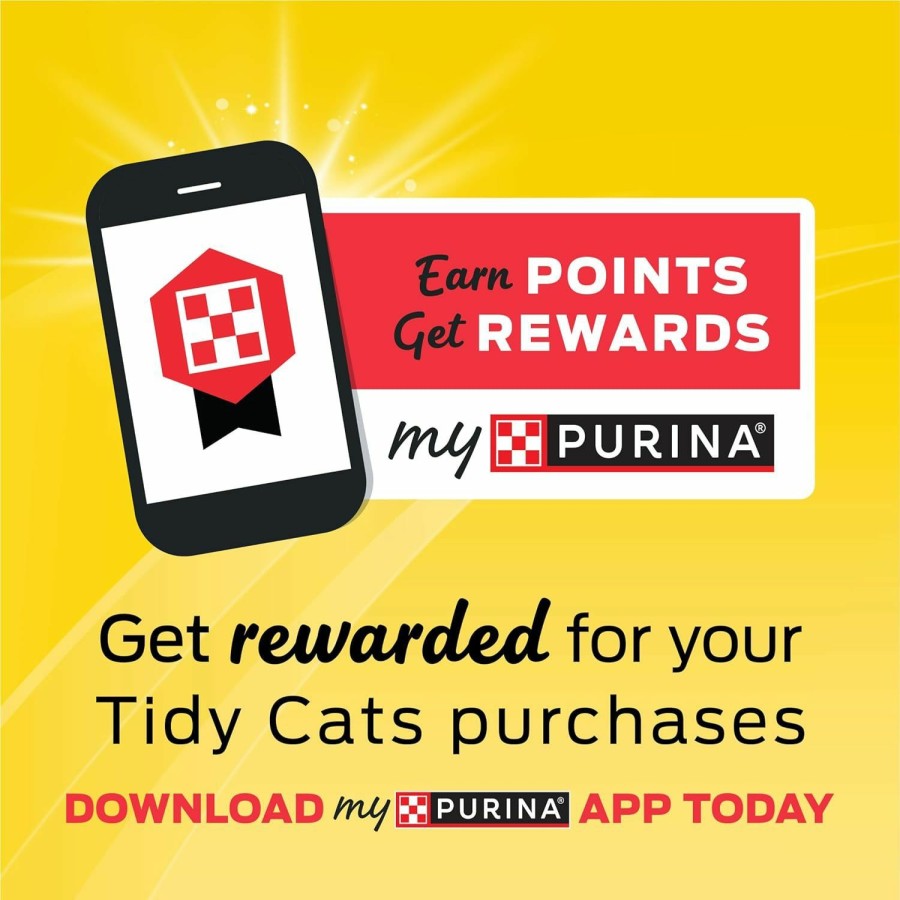 Cat Tidy Cats | Purina Tidy Cats Clumping Cat Litter, Free & Clean Unscented Multi Cat Litter - 38 Lb. Box