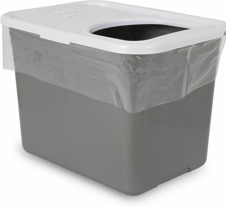 Cat Petmate | Petmate Top Entry Litter Cat Litter Box With Filter Lid To Clean Paws, Made In Usa