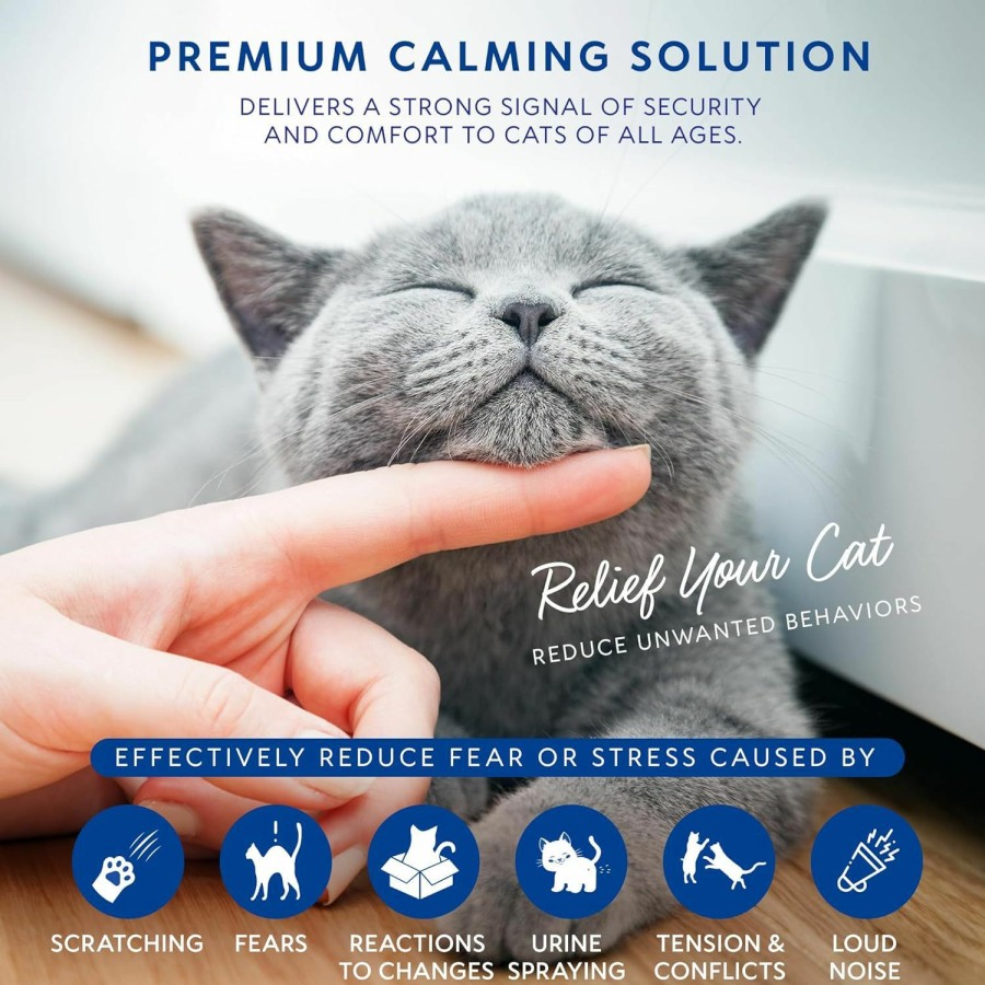 Cat TopSum | Cat Pheromones Calming Diffuser: 2Pack Cat Calming Diffuser Starter Kit - Premium Cat Pheromones Calming Diffuser - Cat Pheromone Diffuser - Cat Pheromone Diffuser, 2Pack (Green Pack)