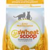 Cat sWheat Scoop | Swheat Scoop Natural Wheat Multi-Cat Litter, Superior Clumping With Odor Neutralizing Enzymes, 25 Pound Bag