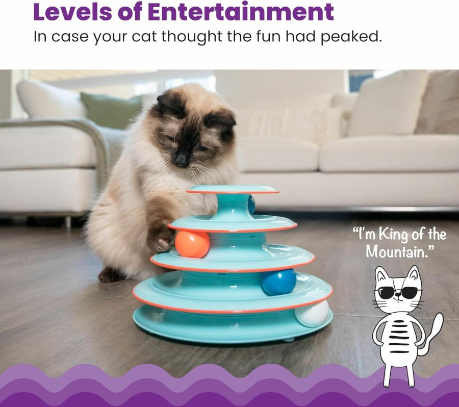 Cat Catstages | Catstages Tower Of Tracks Interactive 3-Tier Cat Toy