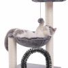 Cat HOOPET | Hoopet Cat Tree,27.8 Inches Tower For Indoor Cats, Multi-Level Cat Tree With Scratching Posts Plush Basket & Perch Play Rest, Activity Dangling Ball Kittens/Small Cats