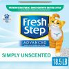 Cat Fresh Step | Fresh Step Clumping Cat Litter, Advanced, Simply Unscented, Extra Large, 37 Pounds Total (2 Pack Of 18.5Lb Boxes) (Package May Vary)